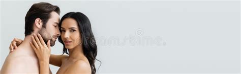 Passionate Brunette Woman Looking At Camera Stock Photo Image Of Handsome Horizontal 237290448