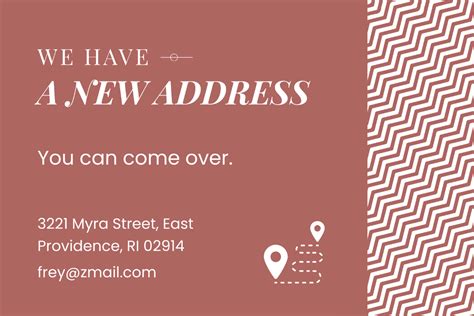 change  address card templates editable  printable