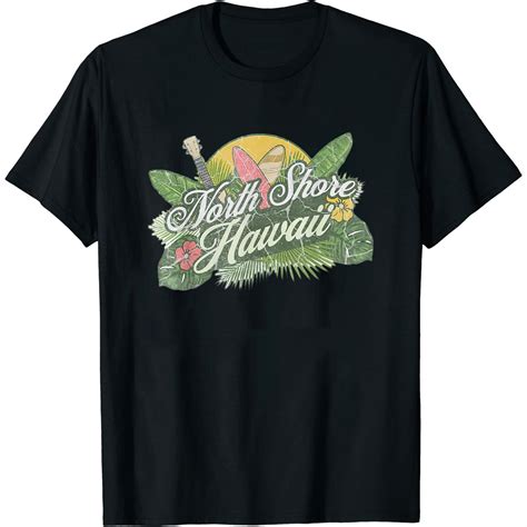 Womens North Shore Hawaii Beach Surf Summer Vacation Vintage T Shirt