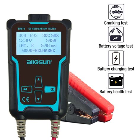 Allosun Car Battery Tester 12v 24v Auto Battery Tester Automotive