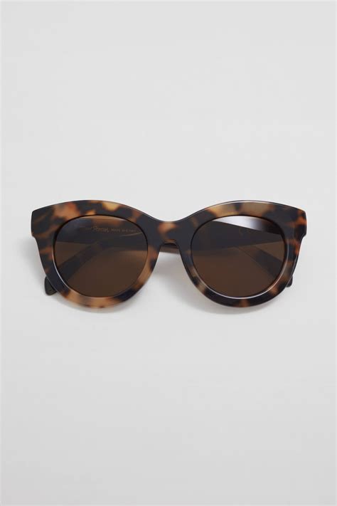 Oversized-Sonnenbrille mit runden Gläsern - Braun - Ladies | H&M DE