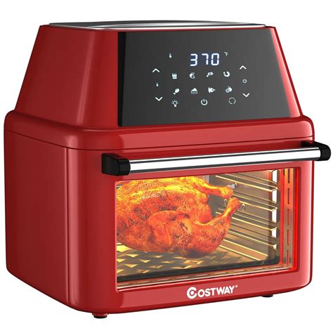 Costway 19 Qt Multi Functional Air Fryer Oven Dehydrator Rotisserie W