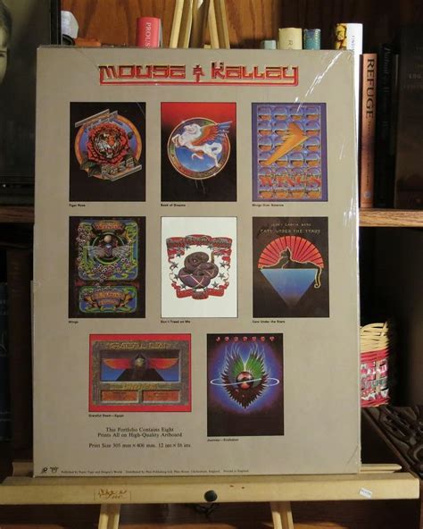 Mouse And Kelley Portfolio Of 8 Prints By Mouse Stanley And Alton Kelley 1979 1st Edition