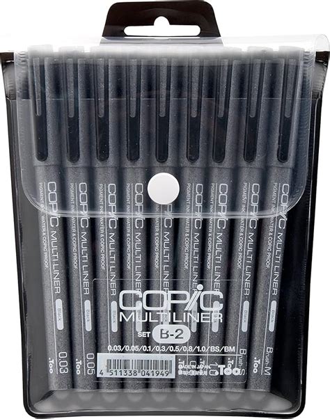 Amazon Copic Markers Piece Multiliner Inking Pen Set B Black