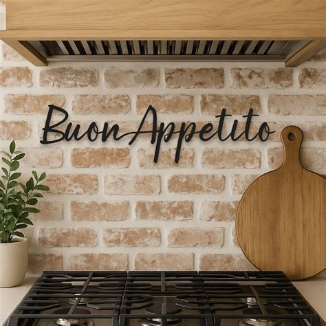 buon appetito metal sign italian kitchen sign eat sign kitchen wall