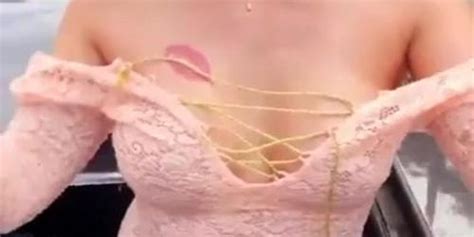 Dumb Blonde Flashing Perfect Boobs Limo Sunroof Tnaflix