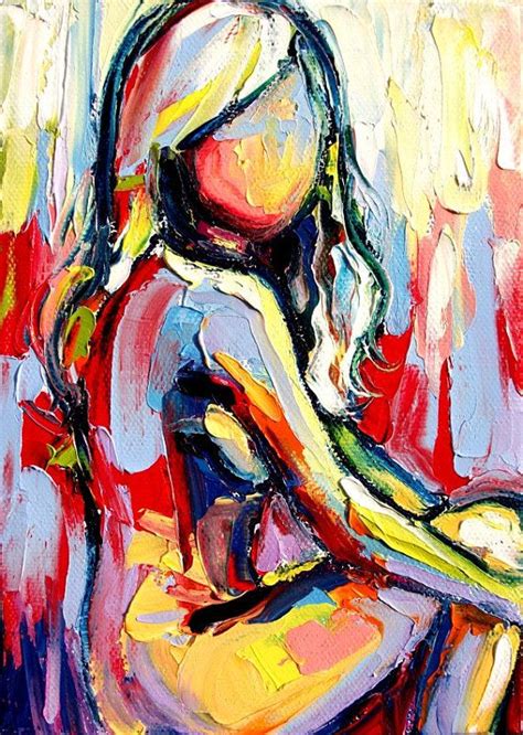 Femme 195 18x24 Abstract Nude Print Reproduction By Aja Ebsq Etsy