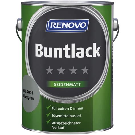 Renovo Buntlack Seidenmatt Silbergrau Ral Hagebau De