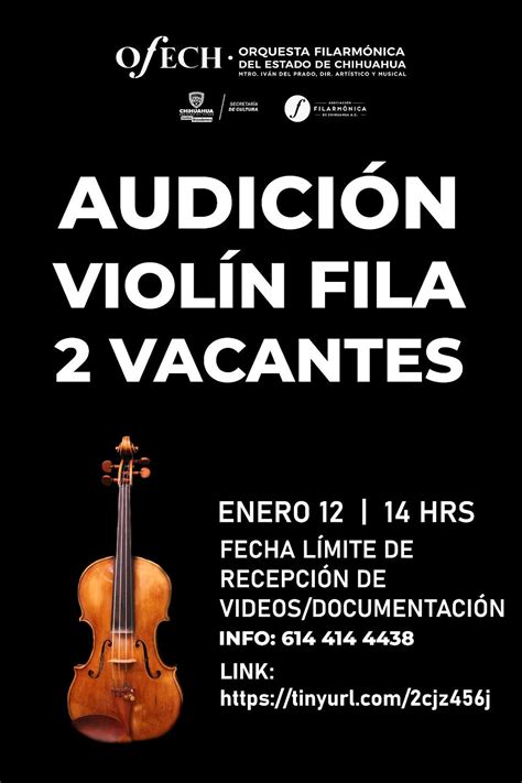 Abren Convocatoria Para Formar Parte De La Orquesta Filarm Nica