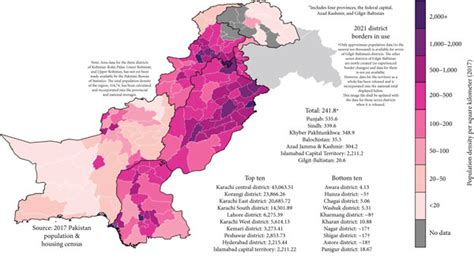 Population Density Map Of Pakistan 54 Download Scientific Diagram