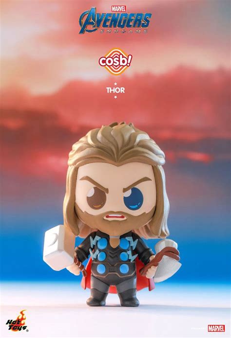 Avengers Endgame Cosbi Mini Figure Thor 8 Cm Hot Toys