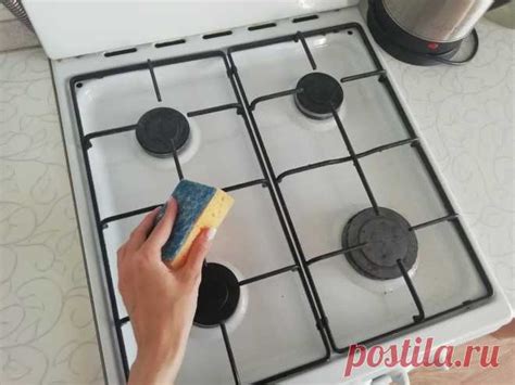 Больше не мучаюсь с мытьем решетки газовой плиты: чищу от нагара уксус ...