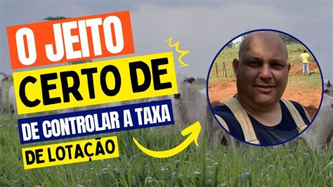 O Jeito Certo De Controlar A Taxa De Lota O Na Fazenda Prof Marcelo