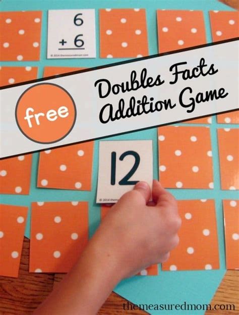 Free Printable Doubles Facts Addition Game