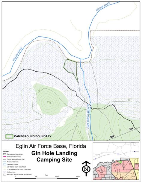 Eglin AFB Camping - Gin Hole Landing Map by Eglin Air Force Base ...