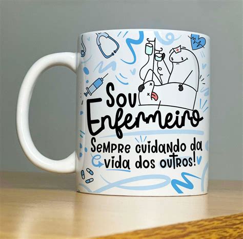 Caneca Flork Profissões Enfermagem Elo7 Produtos Especiais