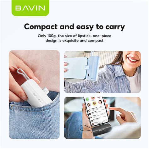 BAVIN PC012 PC013 5000mAh Mini Fast Charging Portable Power Bank