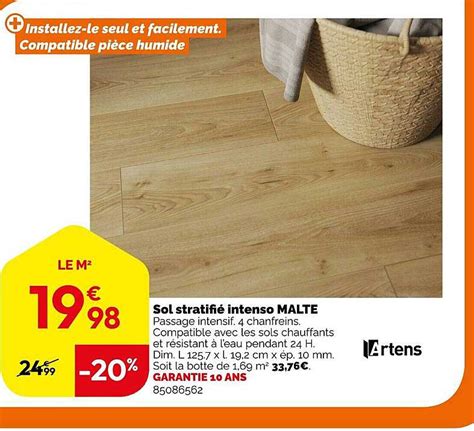 Promo Sol Stratifié Intenso Malte Artens chez WELDOM - iCatalogue.fr