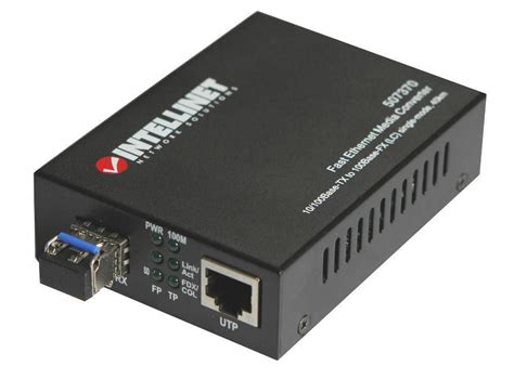 Convertitore Rj Con Modulo Sfp Fast Ethernet Monomodale