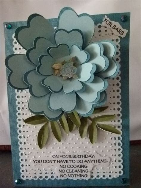 Birthday Card Using Cricut Flower Shoppe Cartridge Card Craft