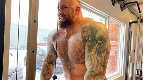 Hafthor Bjornsson 440LBS 200KG Body Weight Trained Three Events