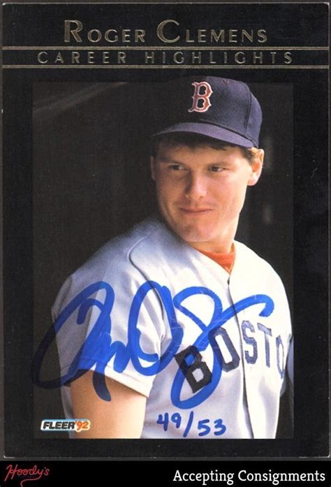 Fleer Clemens Buyback Autograph Roger Clemens Auto Ebay