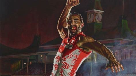 Retired Sydney star Adam Goodes' war dance preserved on canvas | The ...