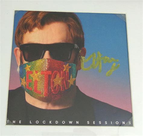 Elton John Signed Autograph The Lockdown Sessions Cd Framed W Psa Dna