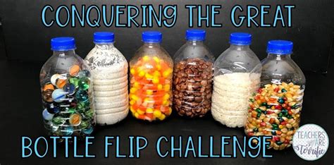 The Great Bottle Flip Challenge - Teachers are Terrific | Bottle flip ...