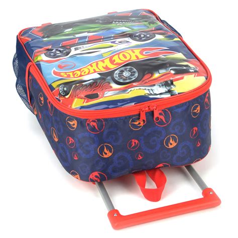 Mochila Escolar Rodinha Infantil Lancheira Hot Wheels Lika Bijuterias