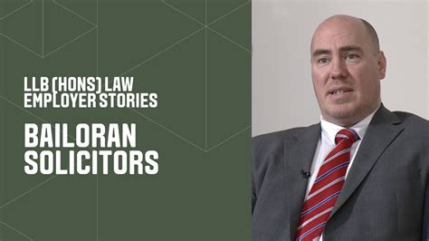 LLB Hons Law Employer Stories Bailoran Solicitors YouTube