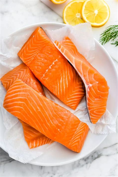 Poached Salmon (+ Mustard Dill Sauce!) | foodiecrush.com