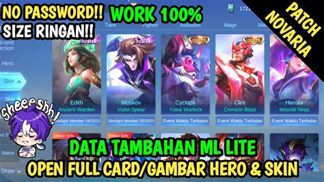 Data Open Full Card Hero Skin Terbaru Patch Novaria Data Tambahan