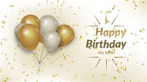 Happy Birthday, Greeting Animated Background Video | Happy birthday my ...