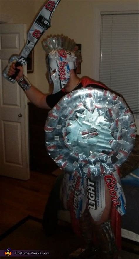 Coors Light Spartan Knight - Halloween Costume Made of Beer Cans ...