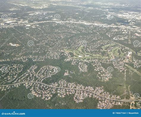 Austin Texas Desde Arriba Foto De Archivo Imagen De Casas 74667164