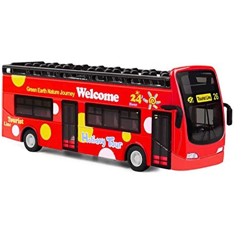 Toy Bus, Big Alloy Diecast Toy Vehicles Mould With Lights And Music ...