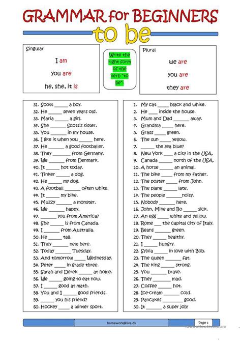 Esl English Grammar Exercises