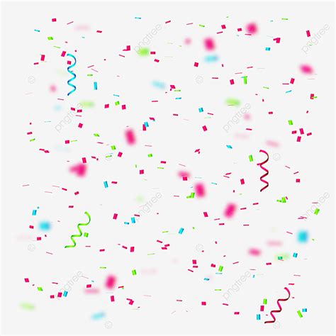 Realistic Confetti Vector Hd PNG Images Confetti With Realistic Color