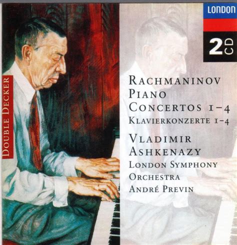 Piano Concertos 1 4 By Sergei Vasilyevich Rachmaninoff Vladimir