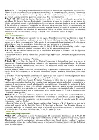 Ley N Organica Servicio Penitenciario Personal Pdf