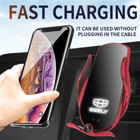 Car Mobile Phone Holder Clamp15w Wireless Charger For Geely Coolray