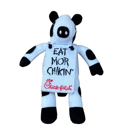 Chick Fil A Cow Plush Eat Mor Chikin Black White 6