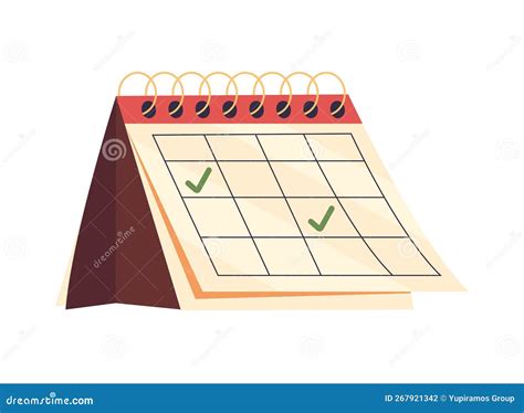 Calendar Check Mark Stock Vector Illustration Of Month