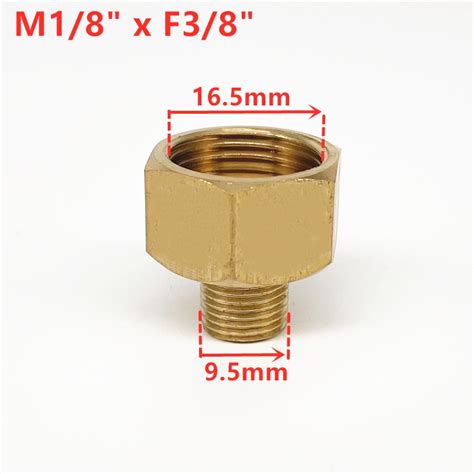 18 14 38 12 Male To Female Thread Brass Pipe Connectors Mstock Brass Coupler Adapter