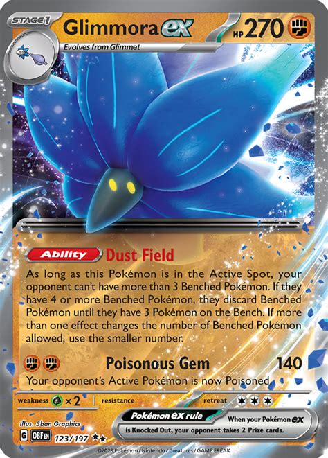 Glimmora Ex Obsidian Flames Pokemon Card Pikawiz