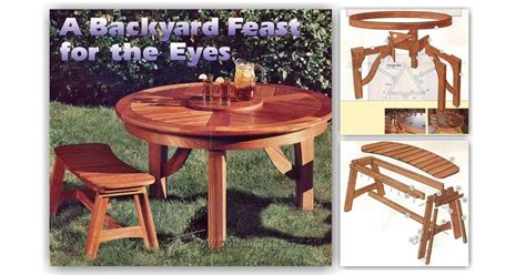 Round Picnic Table Plans • WoodArchivist