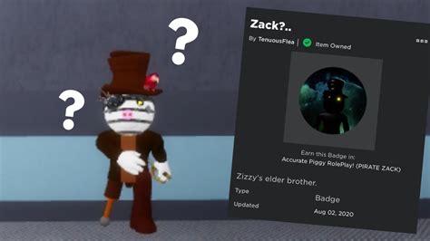 How To Get The Zack Badge Morph In Accurate Piggy Roleplay