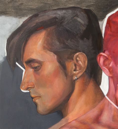 Gay Man Art Extra Large Original Oil Painting Modern Art Male Body Gay Pride Art Sensual Love