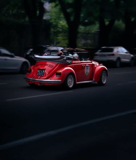 Red Volkswagen Beetle Vintage Car · Free Stock Photo